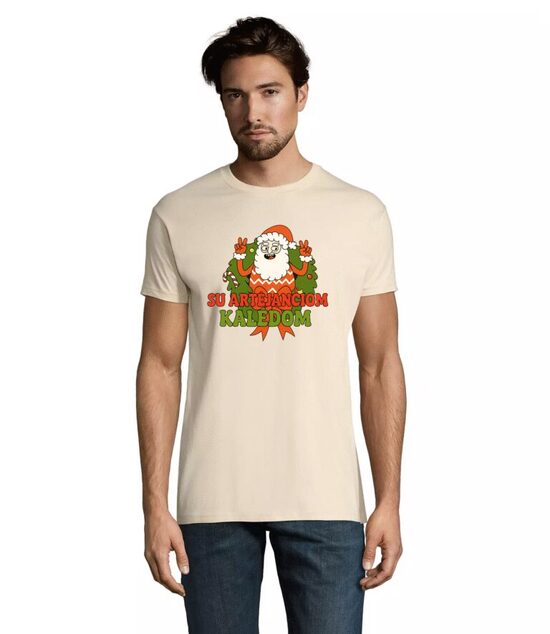 marškinėliai Su Artėjančiom Kalėdom