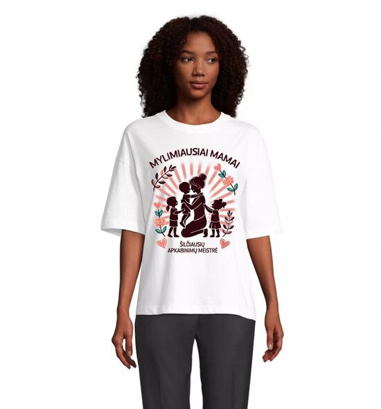 Marškinėliai Mama-šilčiausių apkabinimų meistrė