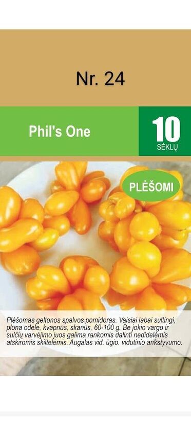 PHIL'S ONE (Plėšomi)